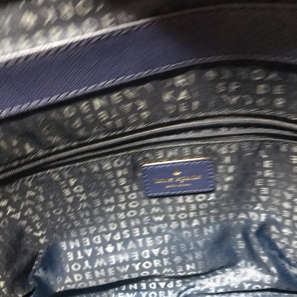 Kate Spade Laurel Way Lilah Satchel with Crossbody Strap. Oceanic Blue - Picture 8 of 10